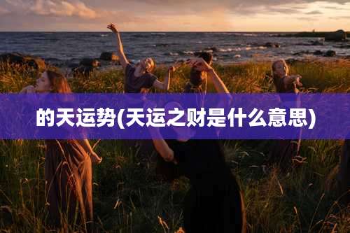 的天运势(天运之财是什么意思)
