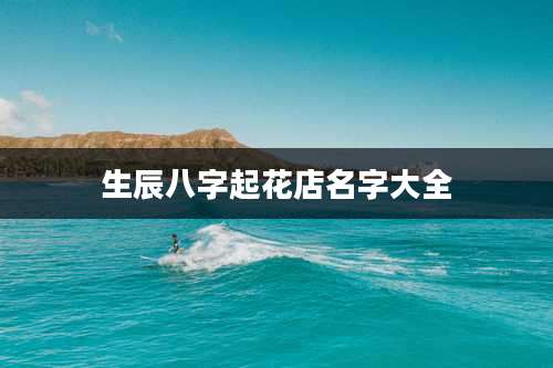 生辰八字起花店名字大全