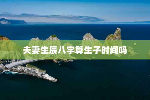 夫妻生辰八字算生子时间吗