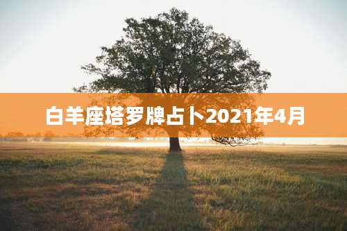 白羊座塔罗牌占卜2021年4月