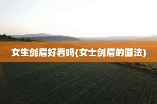 女生剑眉好看吗(女士剑眉的画法)