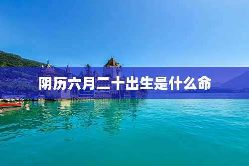 阴历六月二十出生是什么命