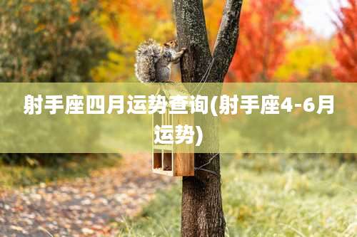 射手座四月运势查询(射手座4-6月运势)