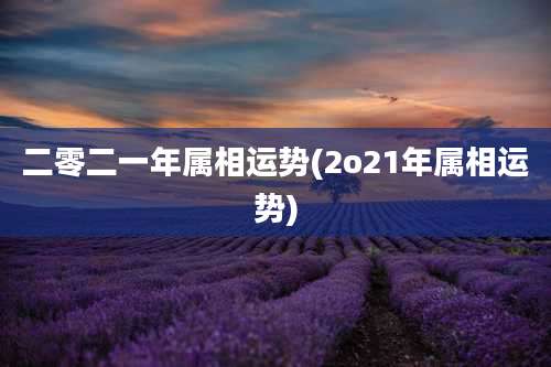 二零二一年属相运势(2o21年属相运势)