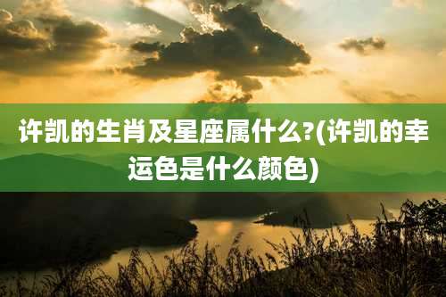 许凯的生肖及星座属什么?(许凯的幸运色是什么颜色)