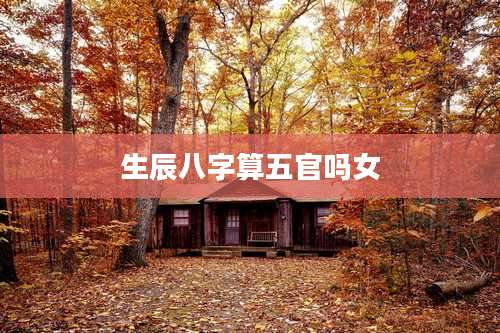 生辰八字算五官吗女