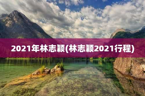 2021年林志颖(林志颖2021行程)