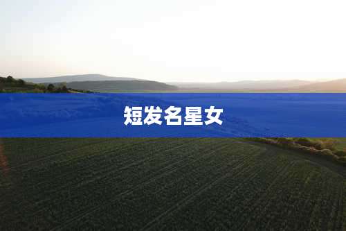 短发名星女