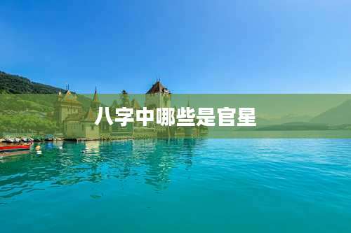 八字中哪些是官星