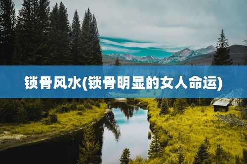 锁骨风水(锁骨明显的女人命运)