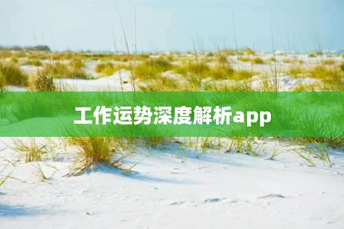 工作运势深度解析app