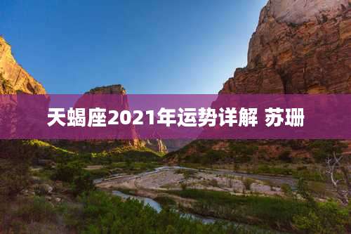 天蝎座2021年运势详解 苏珊