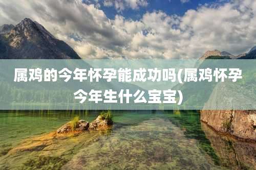 属鸡的今年怀孕能成功吗(属鸡怀孕今年生什么宝宝)