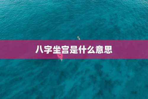 八字坐宫是什么意思