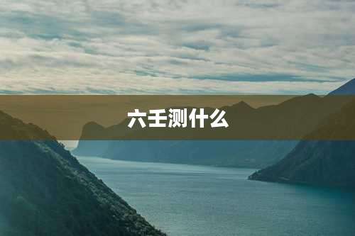 六壬测什么
