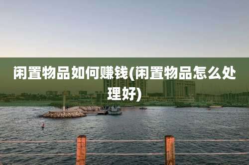 闲置物品如何赚钱(闲置物品怎么处理好)