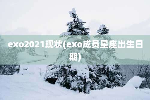 exo2021现状(exo成员星座出生日期)