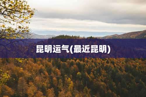 昆明运气(最近昆明)