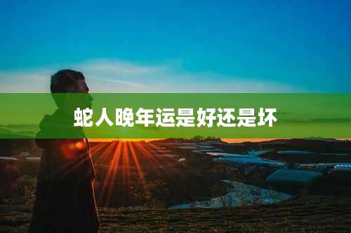 蛇人晚年运是好还是坏