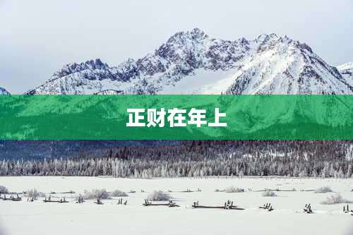 正财在年上
