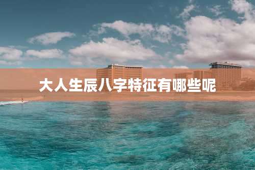 大人生辰八字特征有哪些呢
