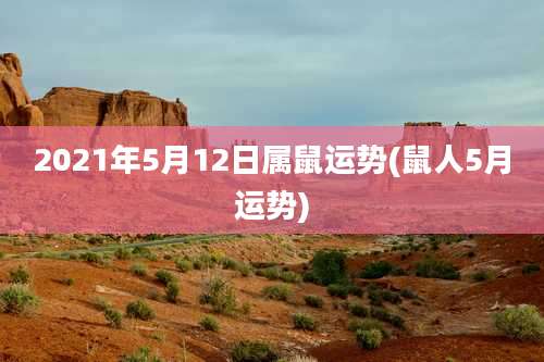 2021年5月12日属鼠运势(鼠人5月运势)
