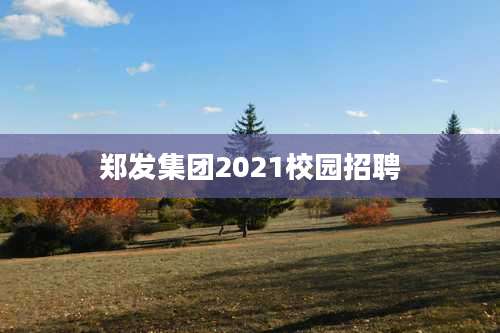 郑发集团2021校园招聘