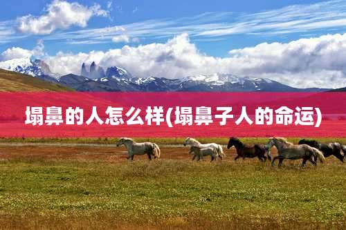 塌鼻的人怎么样(塌鼻子人的命运)