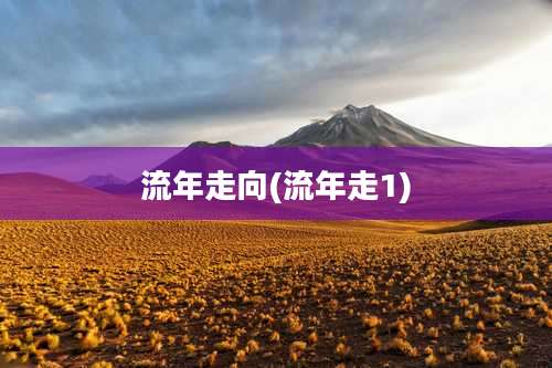 流年走向(流年走1)
