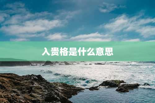 入贵格是什么意思