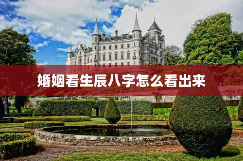 婚姻看生辰八字怎么看出来