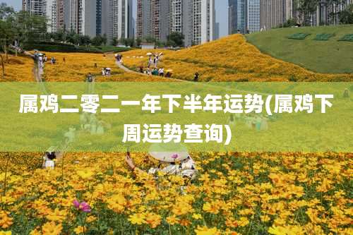 属鸡二零二一年下半年运势(属鸡下周运势查询)
