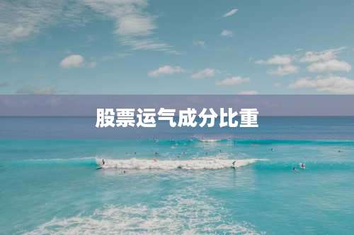 股票运气成分比重