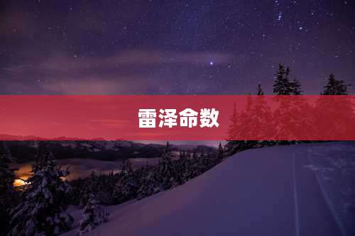雷泽命数