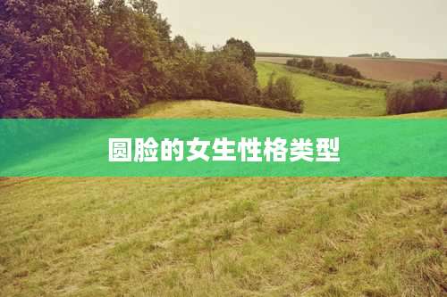 圆脸的女生性格类型