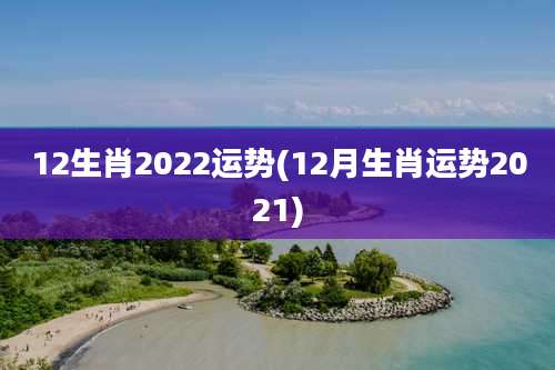 12生肖2022运势(12月生肖运势2021)