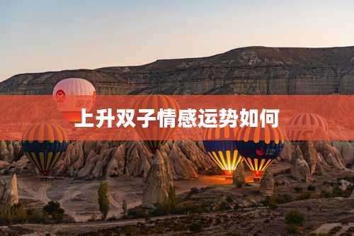 上升双子情感运势如何