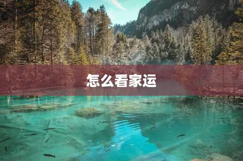 怎么看家运
