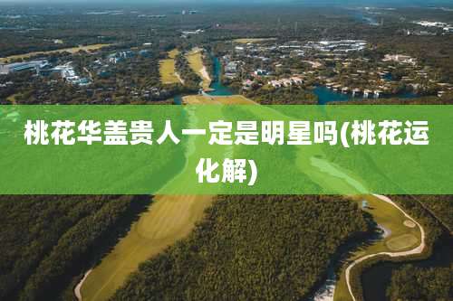 桃花华盖贵人一定是明星吗(桃花运化解)