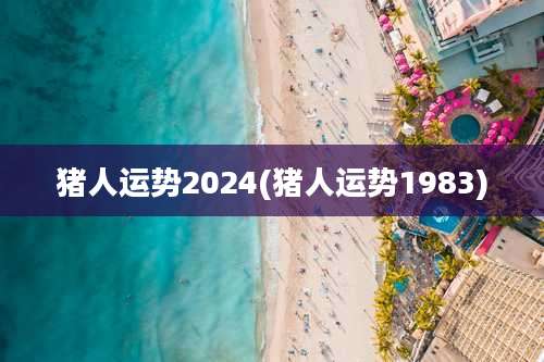 猪人运势2024(猪人运势1983)