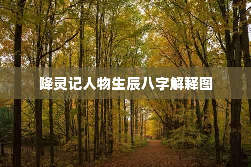 降灵记人物生辰八字解释图