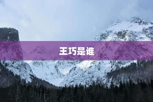 王巧是谁