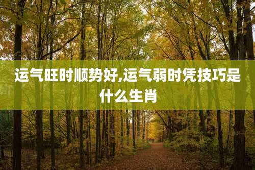 运气旺时顺势好,运气弱时凭技巧是什么生肖