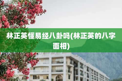 林正英懂易经八卦吗(林正英的八字面相)