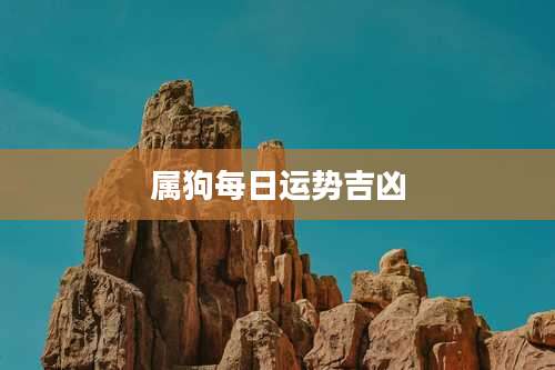 属狗每日运势吉凶