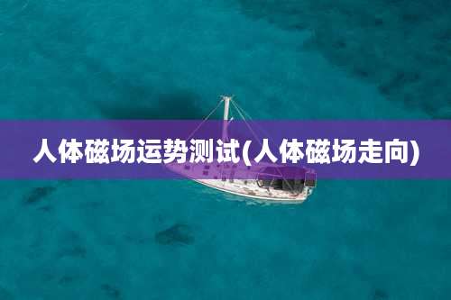 人体磁场运势测试(人体磁场走向)