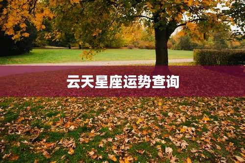 云天星座运势查询