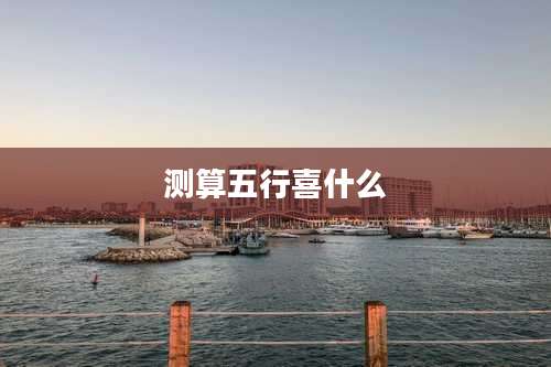 测算五行喜什么