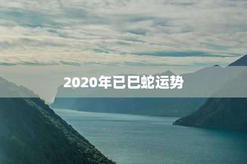 2020年已巳蛇运势