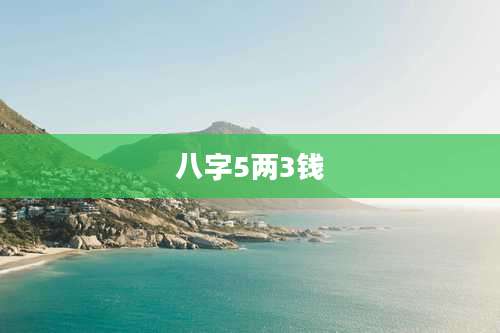 八字5两3钱